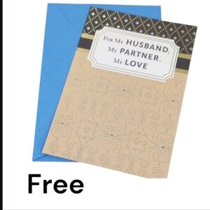 Free With Purchase Husband Anniversary Card Sentimental